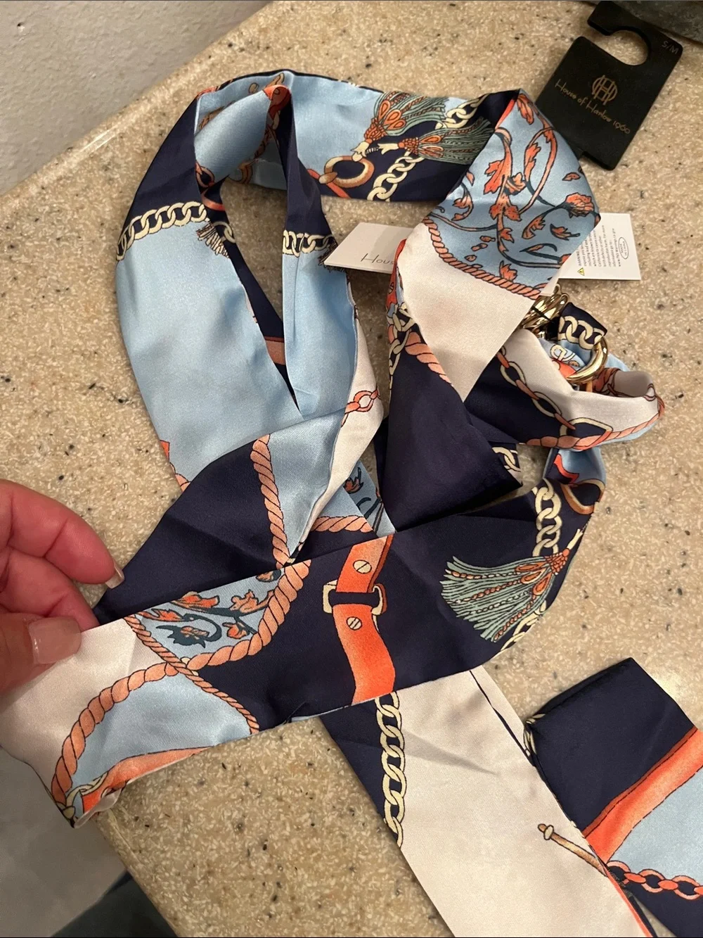 House of Harlow 1960 silk scarf